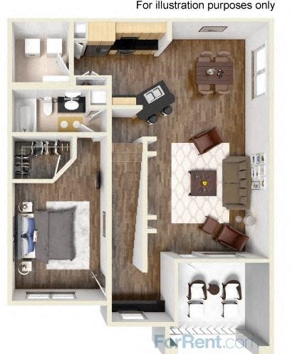 Coventry Floor Plan at Ballantrae Apartments, Sanford